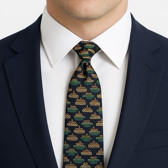 Salvatore Ferragamo Tie Novelty Silk Nautical Boats on Waves Ship Motif Italy - Picture 7 of 7